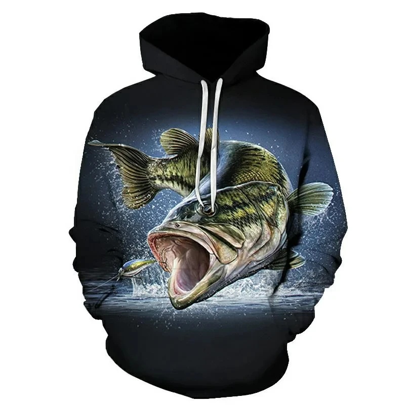 Fishing Hoodie - Novo Moletom com Estampa de Pesca