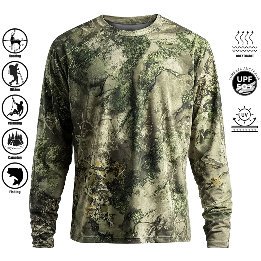 Fishing Shirt Uv Protection - Camiseta de manga comprida para homem,