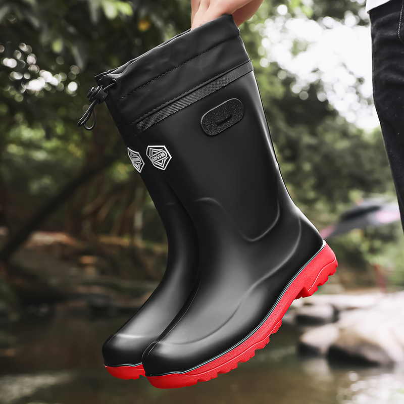 Botas de chuva masculinas de c - Fishing Boots avaliação e preço