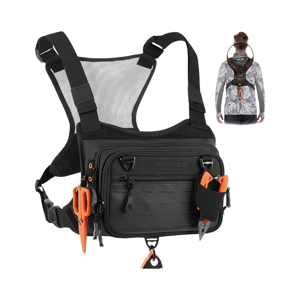Colete-mochila para pesca com  - Fishing Vest avaliação e preço