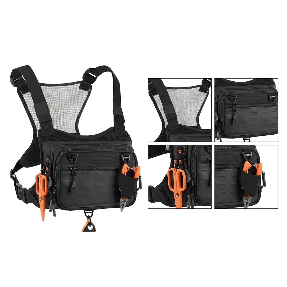 Colete-mochila para pesca com  - Fishing Vest avaliação e preço