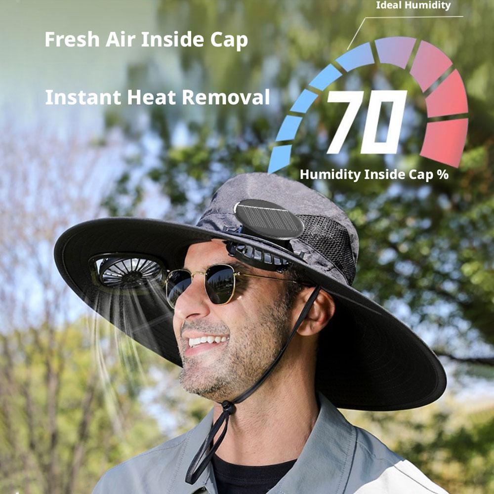 Chapéu Solar com Ventilador de - Fishing Hat avaliação e preço