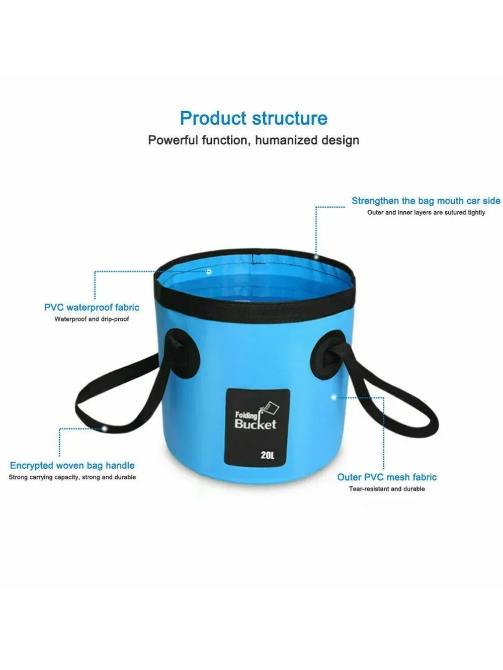 Balde de Pesca Dobrável 12L/20 - Fishing Bag Waterproof avaliação e preço
